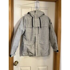 Women’s Small Grey Hooded Jacket Technical Outerwear